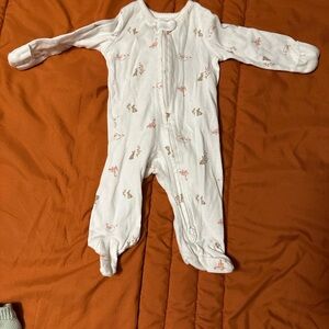 Adorable White and Pink Kids One Piece